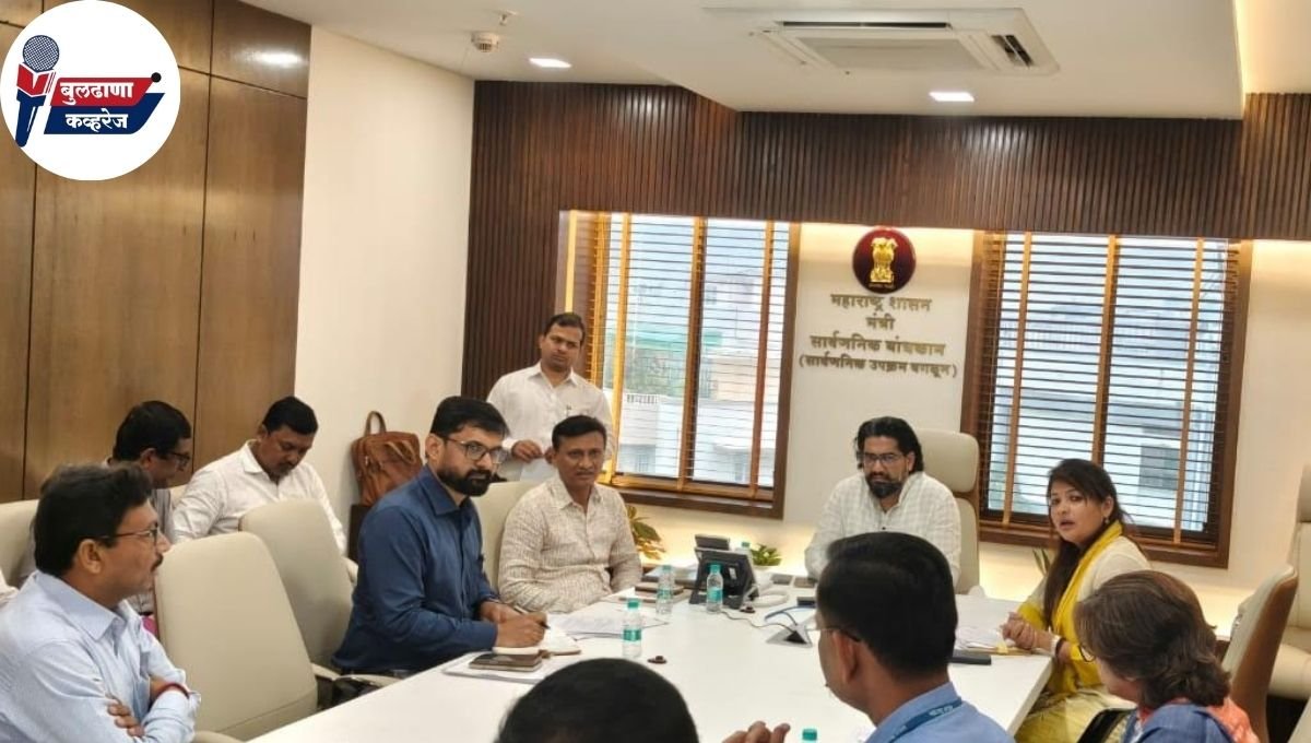 चिखली मतदार संघातील प्रलंबित कामे मार्गी...बांधकाम मंत्री यांनी घेतली आ. सौ. श्वेताताई महाले यांचेसोबत अधिकाऱ्यांची आढावा बैठक